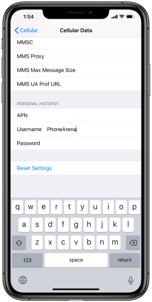 فعال كردن هات اسپات آيفون در ios 12 2 فعال كردن هات اسپات آيفون در ios 12