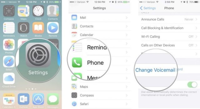 روش تغییر گذرواژه یا passcode صندوق صوتی یا voicemail در آیفون