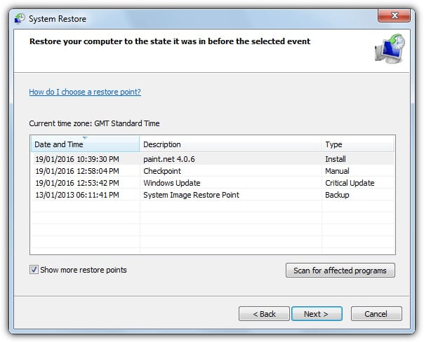 آموزش بکاپ گرفتن از رجیستری ویندوز 10-8-7 6 ریکاوری رجیستری ویندوز در System Restore
