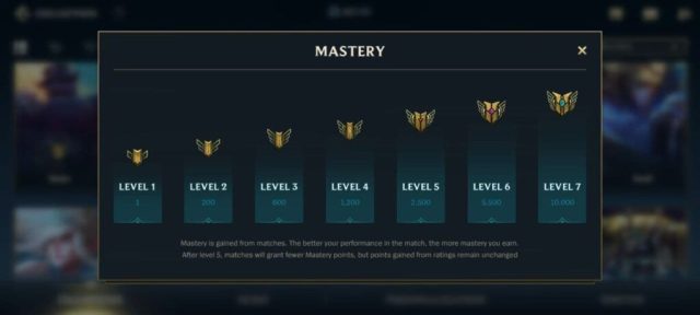 سطح Mastery در Wild Rift