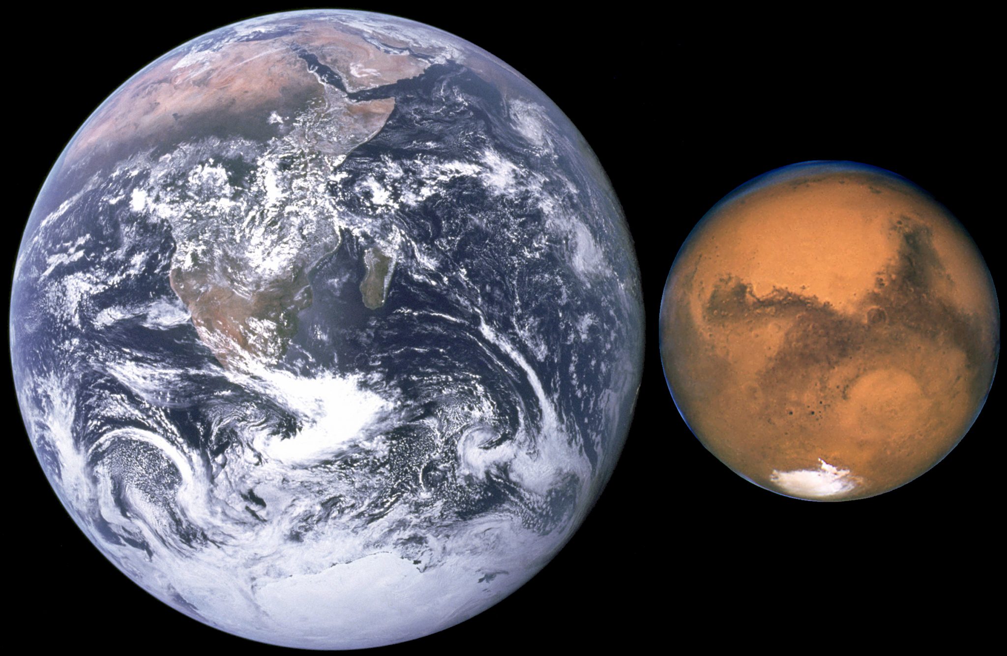 خصوصیات فیزیکی مریخ: نمونه ای کوچک تر از زمین