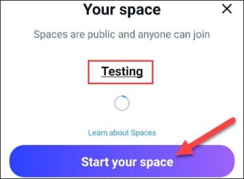 استفاده از اسپیس توییتر