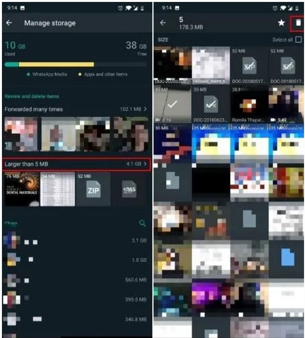 چگونه فضای ذخیره سازی واتساپ را خالی کنیم 2 چگونه فضای ذخیرهسازی واتساپ را خالی کنیم
