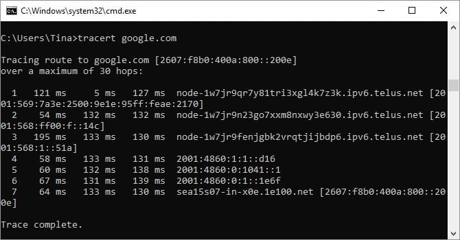 Tracert 