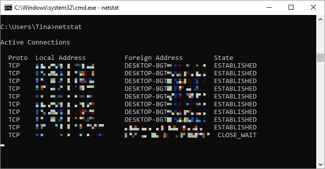 netstat command