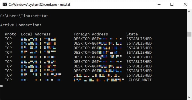 netstat command