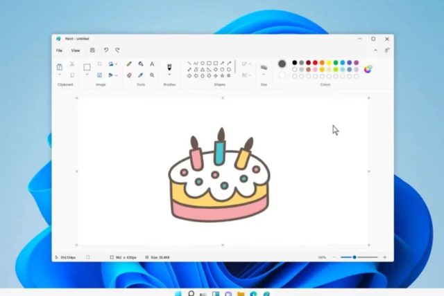برنامه پینت در ویندوز 11 طراحی جدید دارد