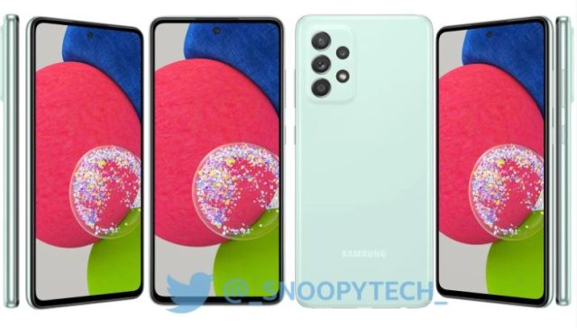 انتشار تصاویر رندر شده گوشی Galaxy A52s سامسونگ