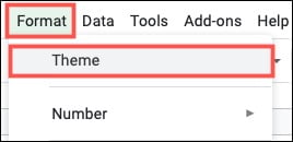 استفاده و شخصی سازی تم در Google Sheets 1 استفاده و شخصی سازی تم در Google Sheets