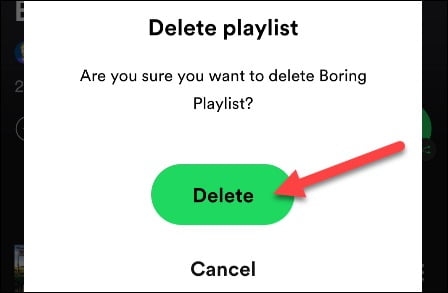 Delete playlist