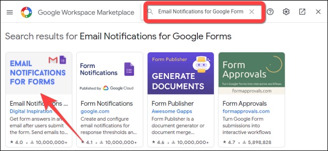 دریافت پاسخ‌های Google forms در ایمیل