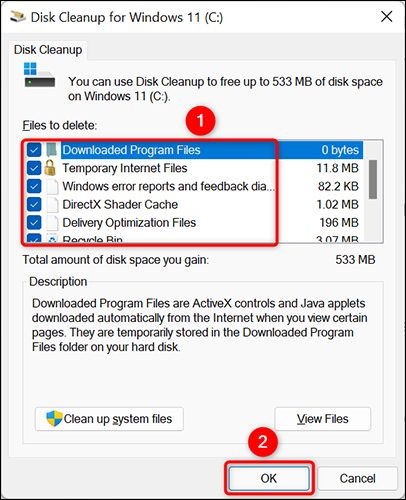 نحوه استفاده از Disk Cleanup برای پاک کردن کش