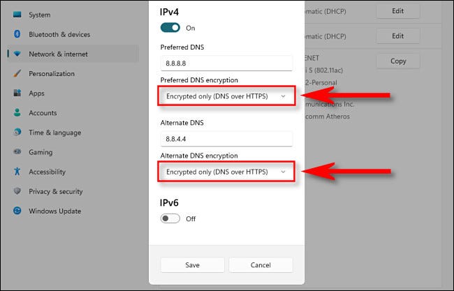 چگونه از طریق HTTPS در ویندوز 11 می توان DNS را فعال کرد 8 چگونه از طریق HTTPS در ویندوز 11 می توان DNS را فعال کرد