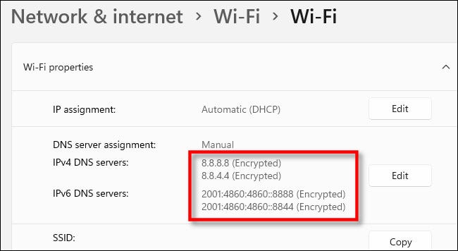 چگونه از طریق HTTPS در ویندوز 11 می توان DNS را فعال کرد