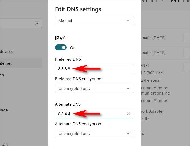 چگونه از طریق HTTPS در ویندوز 11 می توان DNS را فعال کرد