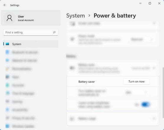 استفاده از Battery Saver