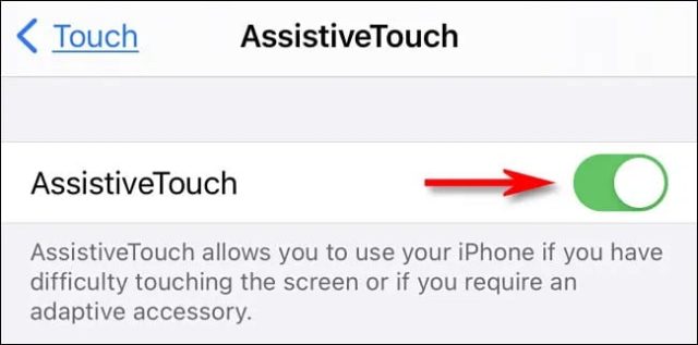 ری استارت آیفون13 با AssistiveTouch