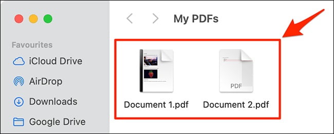 باز کردن پوشه با فایل PDF