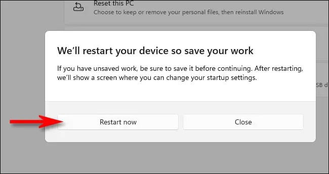 نحوه راهاندازی Safe Mode در ویندوز 11 4 Restart Now