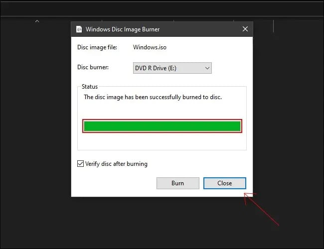 نحوه رایت تصویر ISO روی دیسک در ویندوز 10