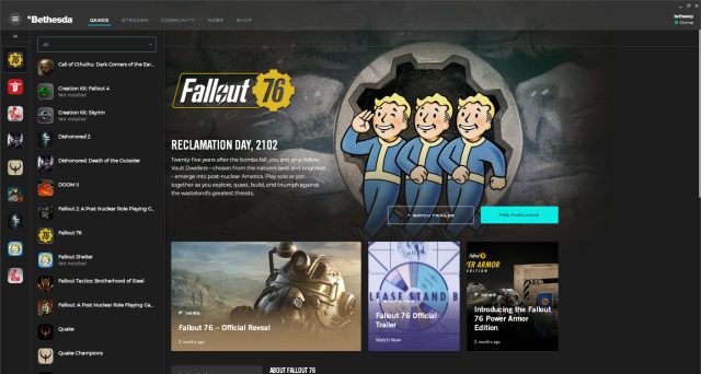 لانچر Bethesda.net در بهار سال جاری غیرفعال می شود