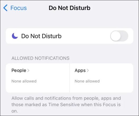 Do Not Disturb