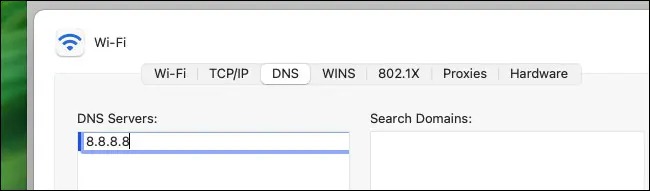 نحوه تغییر سرور DNS در مک