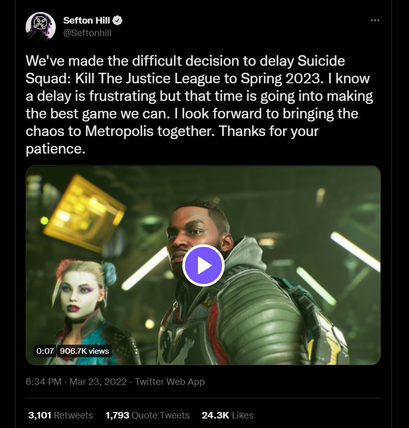 انتشار بازی Suicide Squad تا سال 2023 تاخیر خورد