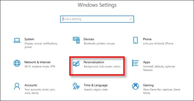 آموزش تغییر رنگ تسک بار در ویندوز 10 2 Personalization