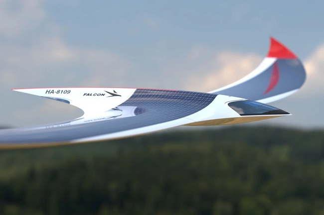 با طرح مفهومی هواپیمای خورشیدی Falcon Solar همراه باشید