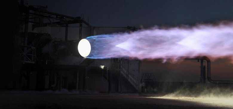 انفجار موتور موشک SpaceX Raptor 2