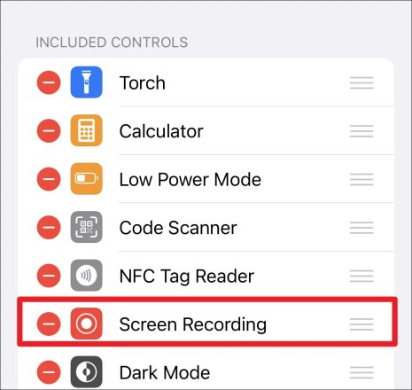 تنظیم Screen recorder