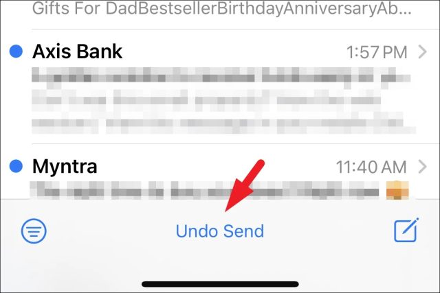 چگونه ایمیل را در آیفون Undo کنیم