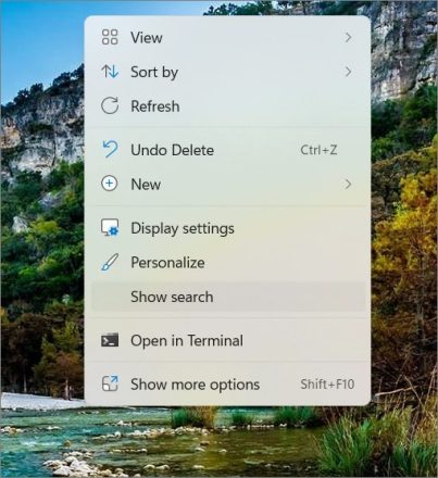 چگونه Search Box را از دسکتاپ ویندوز 11 حذف کنیم