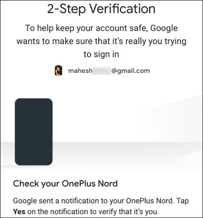 Two-step verification