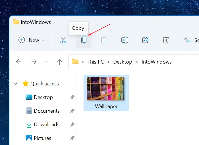 کات، کپی و پیست را در ویندوز 11 از طریق نوار ابزار File Explorer