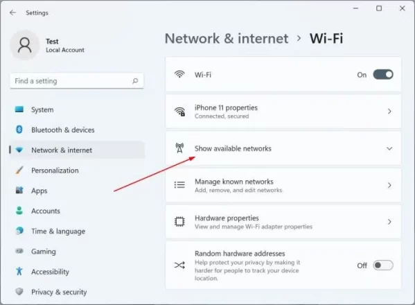 3 روش برای مشاهده شبکه های وای فای موجود در ویندوز 11