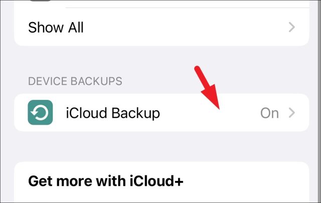 iCloud Backup