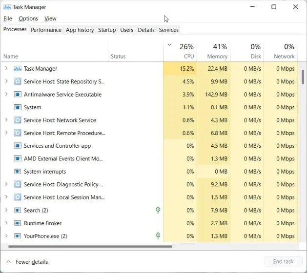 Task Manager را در ویندوز 11 از Windows Tools باز کنید