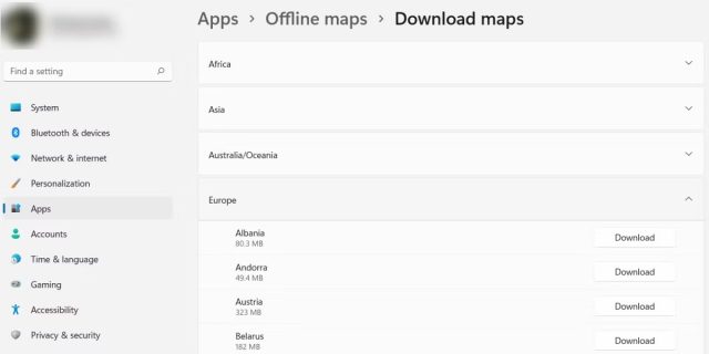 چگونه نقشه ها را برای استفاده آفلاین در ویندوز 11 دانلود کنیم