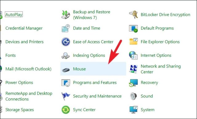 فعال سازی و غیر فعال سازی نشانگر از Control Panel