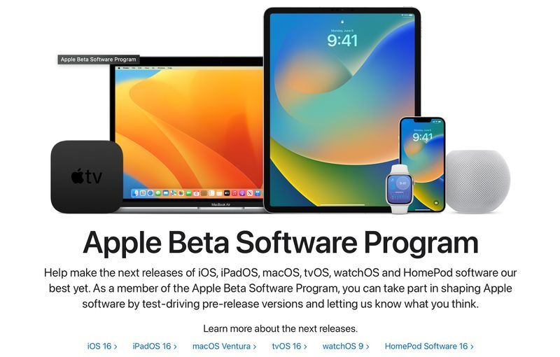 Apple's free Apple Beta Software Program