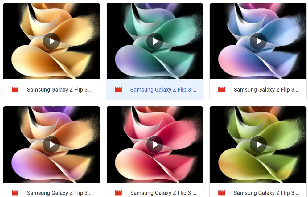 دانلود والپیپرهای زنده Samsung Galaxy Z Flip 3 (QHD+)