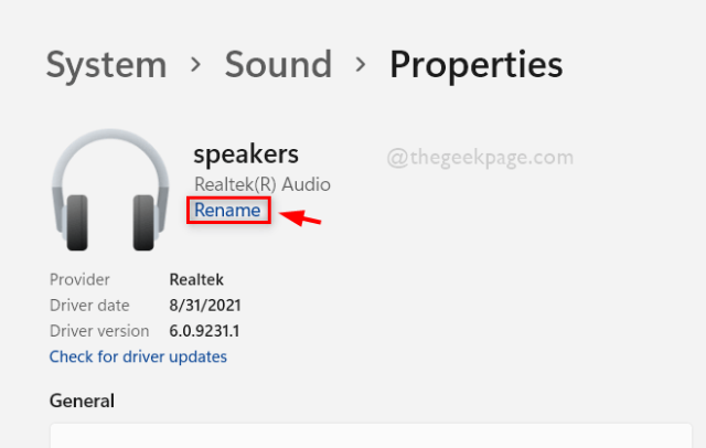نحوه تغییر نام دستگاه های صوتی در ویندوز 11