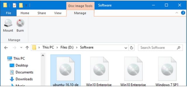 نحوه نصب تصویر ISO در ویندوز 7، 8 و 10