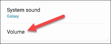 'Volume' را انتخاب کنید.