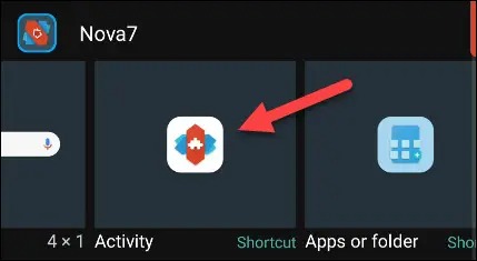 ویجت Nova Activity.