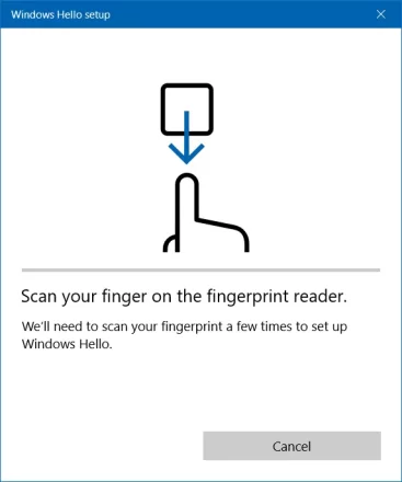برای ورود به ویندوز 10 از اثر انگشت استفاده کنید.