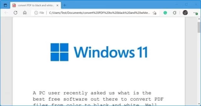 تبدیل PDF رنگی به سیاه و سفید در ویندوز
