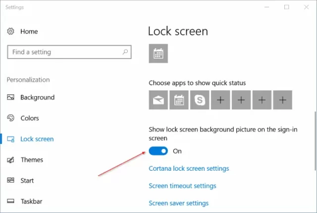 تغییر خودکار تصویر پس زمینه قفل صفحه در ویندوز 10